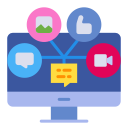 Social media marketing service icon
