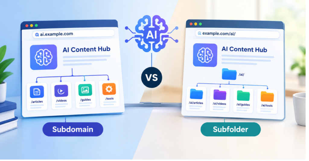 Subdomain vs Subfolder for AI Content Hubs