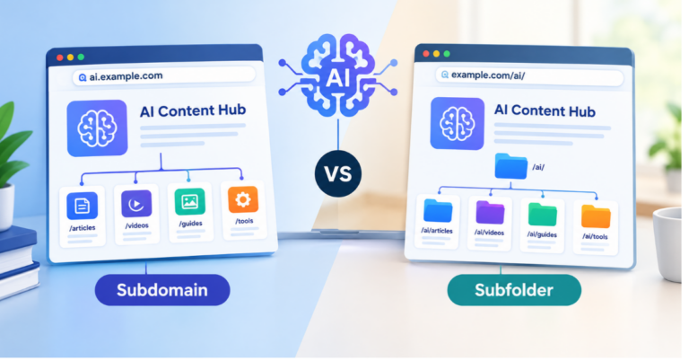 Subdomain vs Subfolder for AI Content Hubs